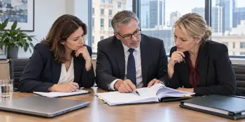 Specialist probate team reviewing a complex application